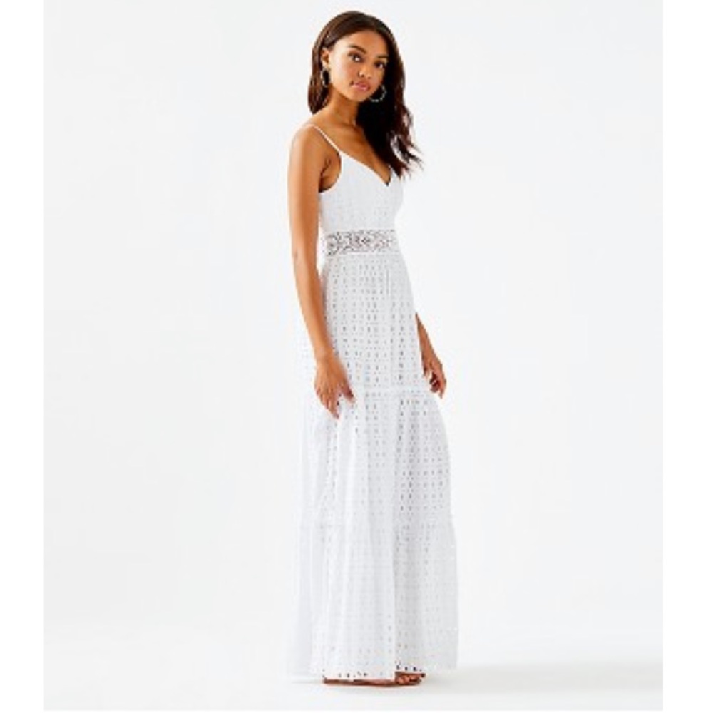 Lilly Pulitzer NWT Melody Maxi Resort White dress